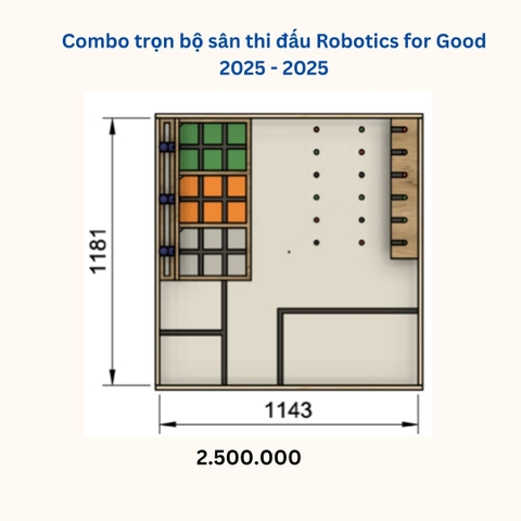 Combo trọn bộ sân thi đấu Robotics for Good 2025 - 2026