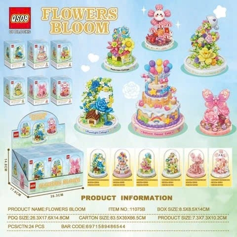 Combo 6 Mẫu lego cửa hàng hoa