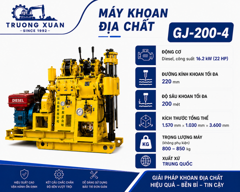 Máy khoan GJ-200-4 Kinh tân