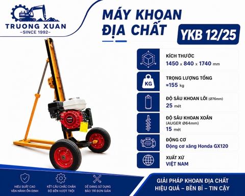 Máy khoan địa chất di động YKB-12/25