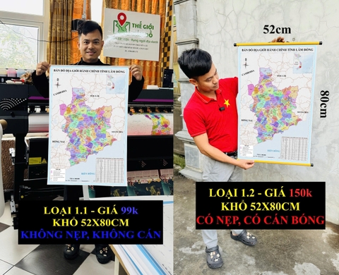 Bản Đồ Lâm Đồng (Đắk Nông, Bình Thuận và Lâm Đồng) cập nhật 2026