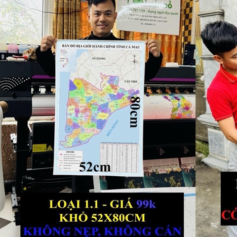 Bản Đồ Cà Mau (Bạc Liêu và Cà Mau) cập nhật 2026 có cả tên xã phường mới và cũ chi tiết