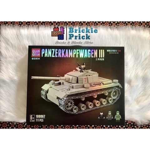 Đồ Chơi Lắp Ráp Mô Hình Quân Đội Xe Tăng Chiến Đấu PANZERKAMPFWAGEN III - Đồ chơi lắp ráp - Brickie Prick