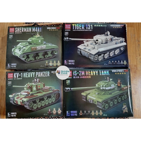 Non Lego Army Xe Tăng SHERMAN M4A1 - Mô hình láp ráp Xe tăng chiến đấu Lego- BRICKIE PRICK