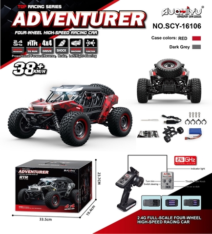 Đồ Chơi Xe Điều Khiển RC Cao Cấp Tốc Độ Cao Từ 35 km - 40km/h Suchiyu SCY 16106 Màu Đỏ
