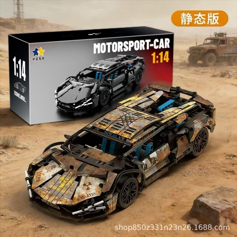 Đồ Chơi Lắp Ráp Mô Hình Xe Đua Cyber Punk Tỉ Lệ 1:14, 1:18, 1:20 Chạy Được Kéo Thả
