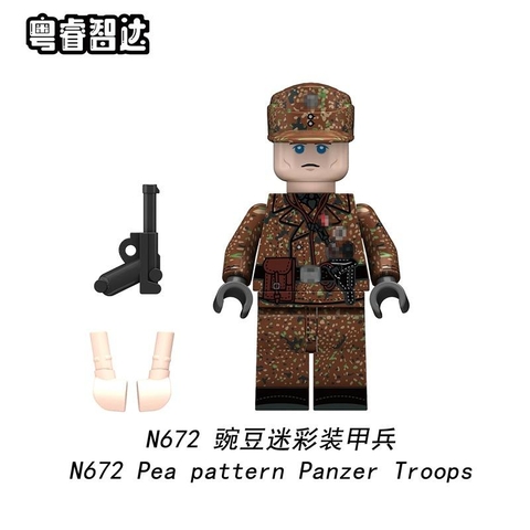 Đồ Chơi Lắp Ráp Mô Hình Nhân Vật Người Lính Các Nước Thế Chiến 2 WW2 Đức Anh Pháp Ý....
