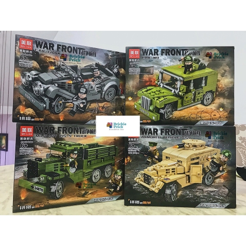 Non Lego Army xe chiến đấu quân sự - Lego lắp ráp xe chiến quân sự - BRICKIE PRICK