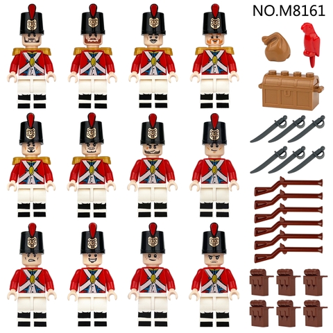 (Set 12 Con) Đồ Chơi Lắp Ráp Minifigure Hải Quân Full Phụ Kiện