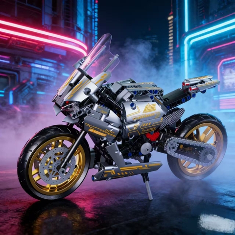 Đồ Chơi Lắp Ráp Mô Hình Xe Moto