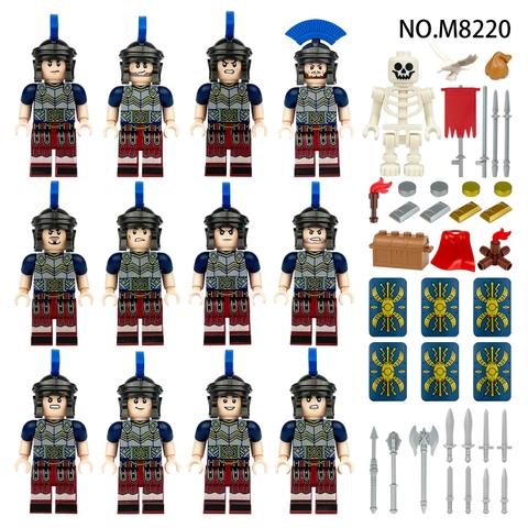 Đồ chơi Lắp Ráp Mô Hình Nhân Vật Quân Đội Chủ Đề Hy Lạp, Rome, Thành Troy, Spartan,...