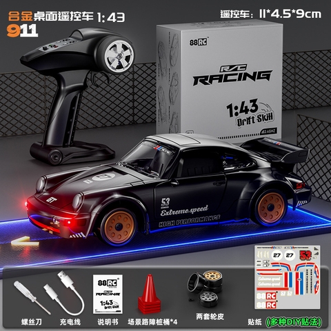 Đồ Chơi Xe RC Điều Khiển Từ Xa Kim Loại Tỉ Lệ 1:43 Mini Để Bàn Có Gyroscope