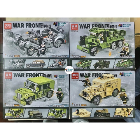 Non Lego Army xe chiến đấu quân sự - Lego lắp ráp xe chiến quân sự - BRICKIE PRICK