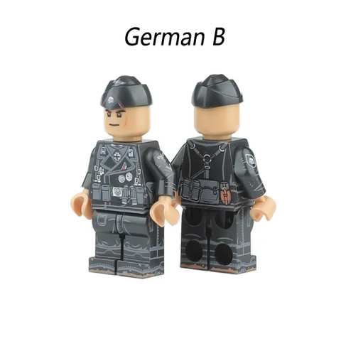 Đồ Chơi Lắp Ráp Mô Hình Nhân Vật Sư Đoàn SS Đầu Lâu WW2