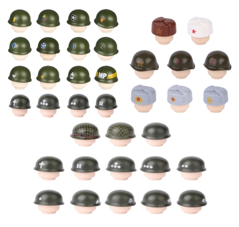Đồ Chơi Lắp Ráp Phụ Kiện Nón Quân Đội Sĩ Quan Các Nước Cao Cấp