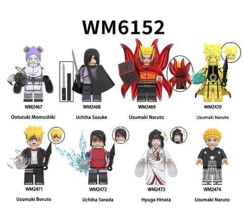 Đồ Chơi Lắp Ráp Nhân Vật Mô Hình Naruto, Boruto, Momoshiki, Sarada, Baryon Naruto