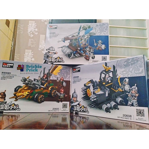 Non - Lego Thành Phố -  Lego Xe Chiến Tam Quốc - Đồ Chơi Lắp Ráp - Brickie Prick