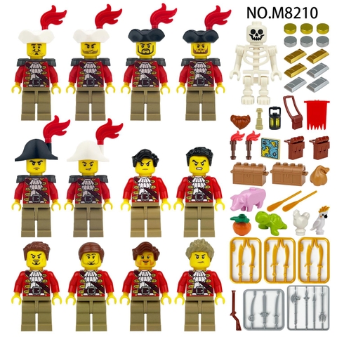 (Set 12 Con) Đồ Chơi Lắp Ráp Minifigure Hải Quân Full Phụ Kiện