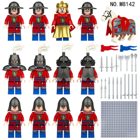 Đồ Chơi Lắp Ráp Hiệp Sĩ Trung Cổ Set 12 Nhân Vật Đầy Đủ Phụ Kiện