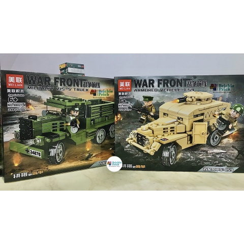 Non Lego Army xe chiến đấu quân sự - Lego lắp ráp xe chiến quân sự - BRICKIE PRICK