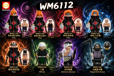 Đồ Chơi Lắp Ráp Nhân Vật Anime Naruto WM6144- WM6146