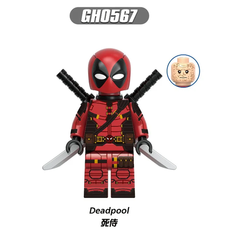 Đồ Chơi Lắp Ráp Mô Hình Nhân vật Siêu Anh Hùng G0172 Deadpool, wolverine, Venompool, Pandapool, Galactuspool