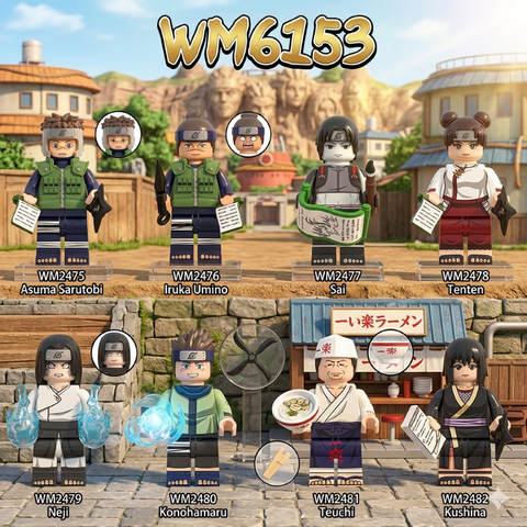 Đồ Chơi Lắp Ráp Nhân Vật Anime Naruto WM2475- WM2482