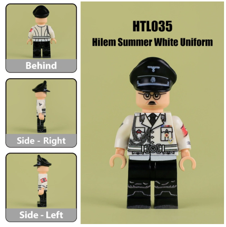 Đồ Chơi Lắp Ráp Nhân Vật Sĩ Quan Mùa Hè WW2 In UV Cao Cấp