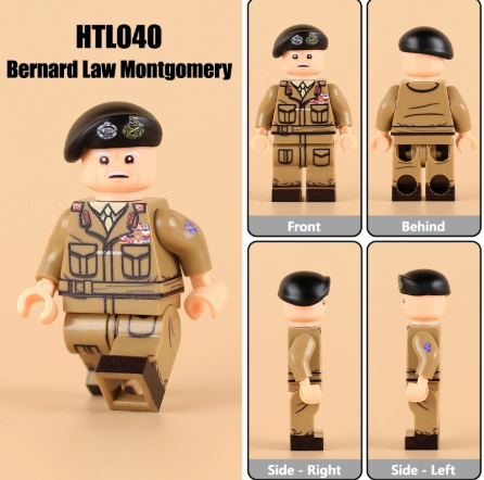 Đồ Chơi Mô Hình Lắp Ráp Nhân Vật Tướng Bernard Law Montgomery Hoàng Gia Anh In UV Cao Cấp - WW2  Đồ Chơi Mô Hình Trưng Bày
