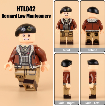 Đồ Chơi Mô Hình Lắp Ráp Nhân Vật Tướng Bernard Law Montgomery Hoàng Gia Anh In UV Cao Cấp - WW2  Đồ Chơi Mô Hình Trưng Bày