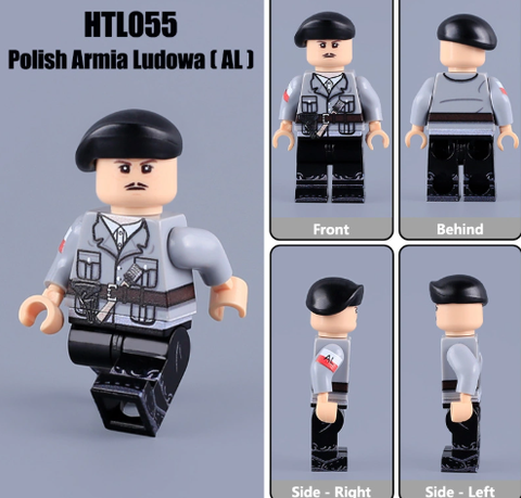 Đồ Chơi Lắp Ráp Mô Hình Nhân Vật Polish Partisan HTL053 - HTL055