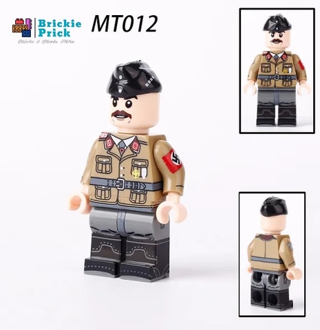 Đồ Chơi Lắp Ráp Mô Hình Nhân Vật Sĩ Quan Quân Đội Đức WW2 Cao Cấp In 4 Mặt