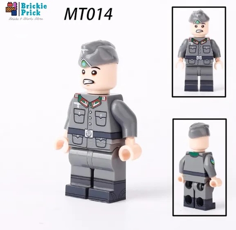 Đồ Chơi Lắp Ráp Mô Hình Nhân Vật Sĩ Quan Quân Đội Đức WW2 Cao Cấp In 4 Mặt