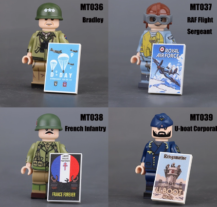 Đồ Chơi Lắp Ráp Mô Hình Quân Đội Minifigure Các Đặc Chủng Quân Sự WW2