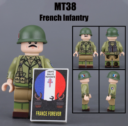 Đồ Chơi Lắp Ráp Mô Hình Quân Đội Minifigure Các Đặc Chủng Quân Sự WW2