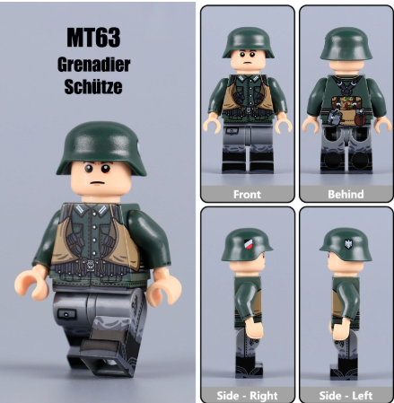 Đồ Chơi Lắp Ráp Mô Hình Các Nhân Vật Lực lượng Oberschutze Đức WW2