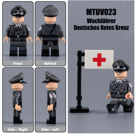 Đồ Chơi Lắp Ráp Nhân Vật Mô Hình Quân Đội Sĩ Quan Tướng Quân Đức