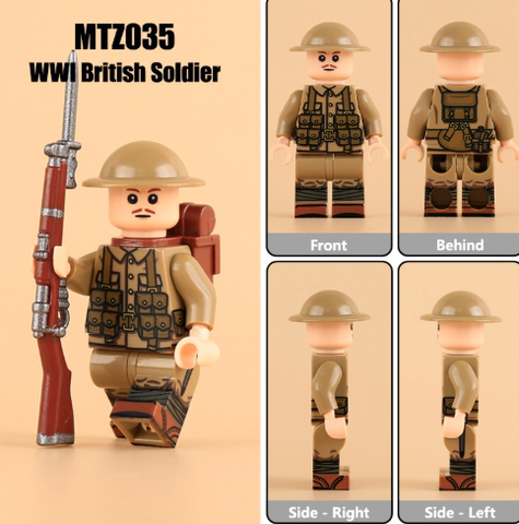 Đồ Chơi Lắp Ráp Nhân Vật Chiến Binh Anh WW1