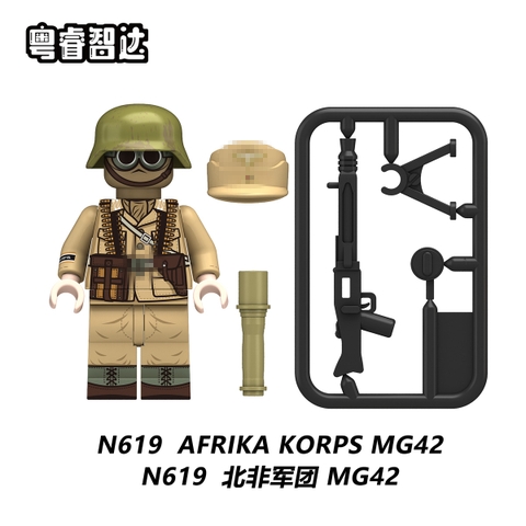 Đồ Chơi Lắp Ráp Mô Hình Nhân Vật Người Lính Các Nước Thế Chiến 2 WW2 Đức Anh Pháp Ý....