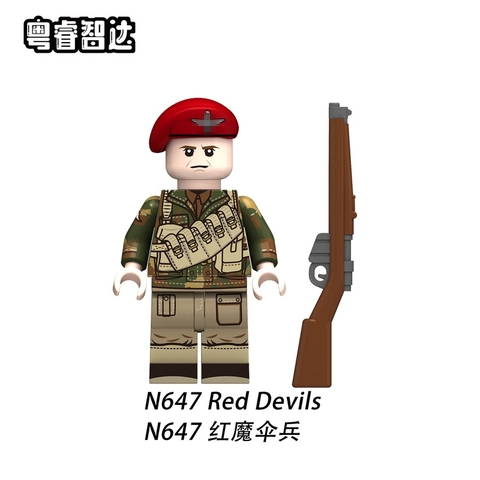 Đồ Chơi Lắp Ráp Mô Hình Nhân Vật Người Lính Các Nước Thế Chiến 2 WW2 Đức Anh Pháp Ý....