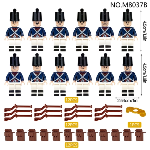 (Set 12 Con) Đồ Chơi Lắp Ráp Minifigure Hải Quân Full Phụ Kiện