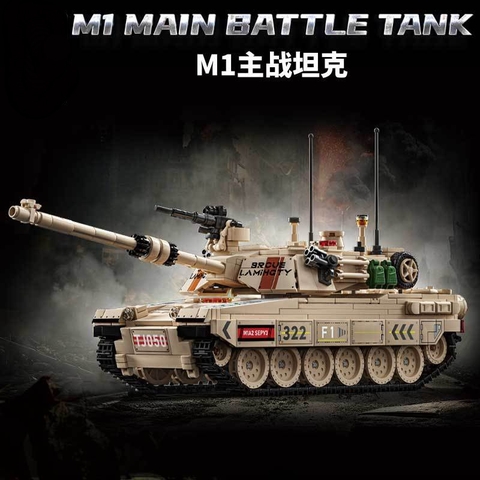 Đồ Chơi Lắp Ráp Mô Hình Xe Tăng M1 - 1002 mảnh ghép