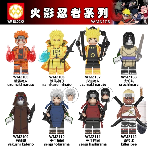 Đồ Chơi Lắp Ráp Nhân Vật Anime Naruto WM2105- WM2112