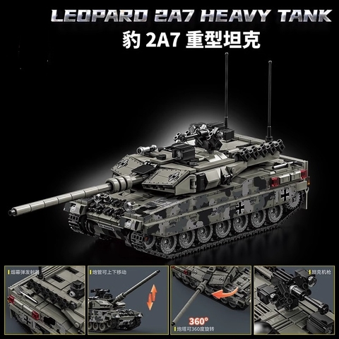 Đồ Chơi Lắp Ráp Mô Hình Xe Tăng Leopard 2A7  - 904 mảnh ghép