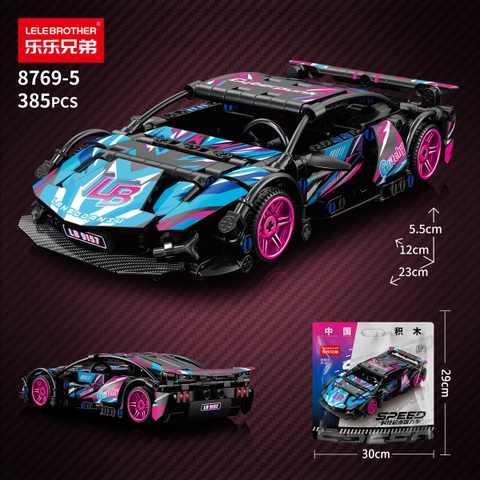 Đồ Chơi Lắp Ráp Mô Hình Xe Đua Cyber Punk Tỉ Lệ 1:14, 1:18, 1:20 Chạy Được Kéo Thả