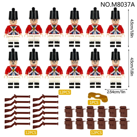 (Set 12 Con) Đồ Chơi Lắp Ráp Minifigure Hải Quân Full Phụ Kiện