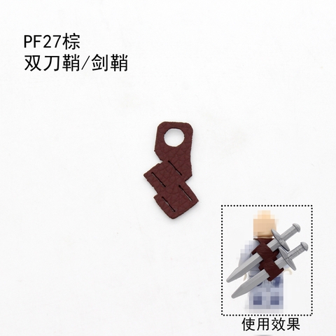 Set 5 phụ kiện mô hình túi đeo cho nhân vật chủ đề lắp ráp trung cổ, hiệp sĩ