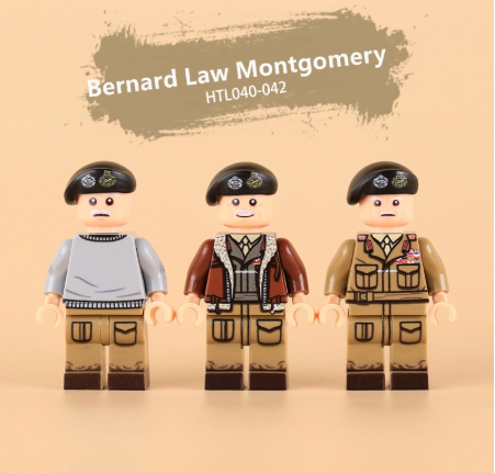 Đồ Chơi Mô Hình Lắp Ráp Nhân Vật Tướng Bernard Law Montgomery Hoàng Gia Anh In UV Cao Cấp - WW2  Đồ Chơi Mô Hình Trưng Bày
