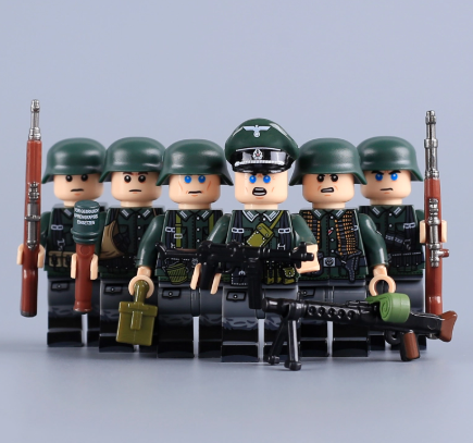 Đồ Chơi Lắp Ráp Mô Hình Các Nhân Vật Lực lượng Oberschutze Đức WW2