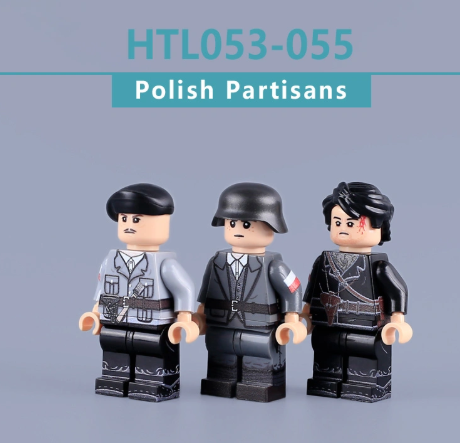 Đồ Chơi Lắp Ráp Mô Hình Nhân Vật Polish Partisan HTL053 - HTL055